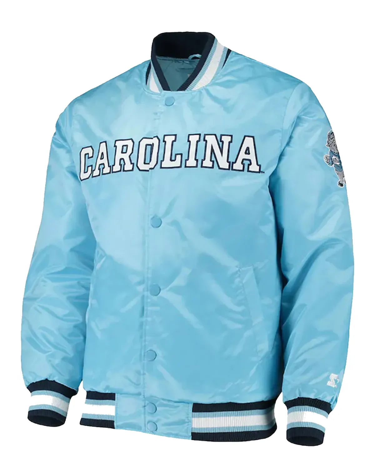 North Carolina Tar Heels Satin Blue Jacket - Main product image
