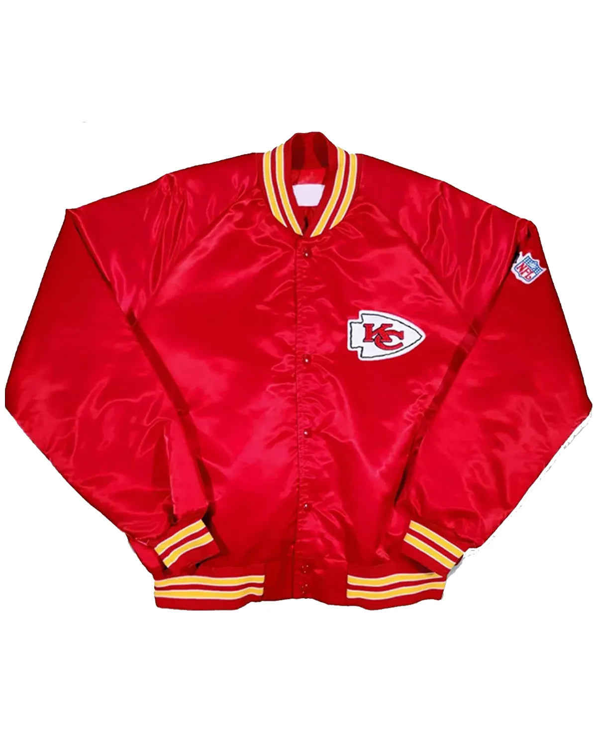 80s Kansas City Chiefs Satin Jacket - Main product image