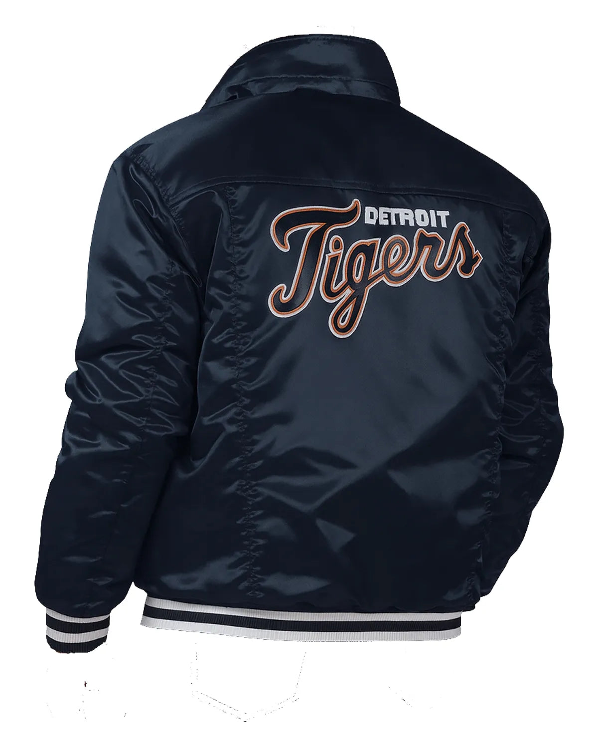 Detroit Tigers Navy Silver Tab Trucker Jacket - Main product image