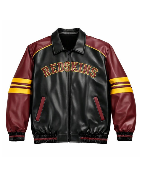 Burgundy Washington Redskins Leather Jacket | Elite Jacket