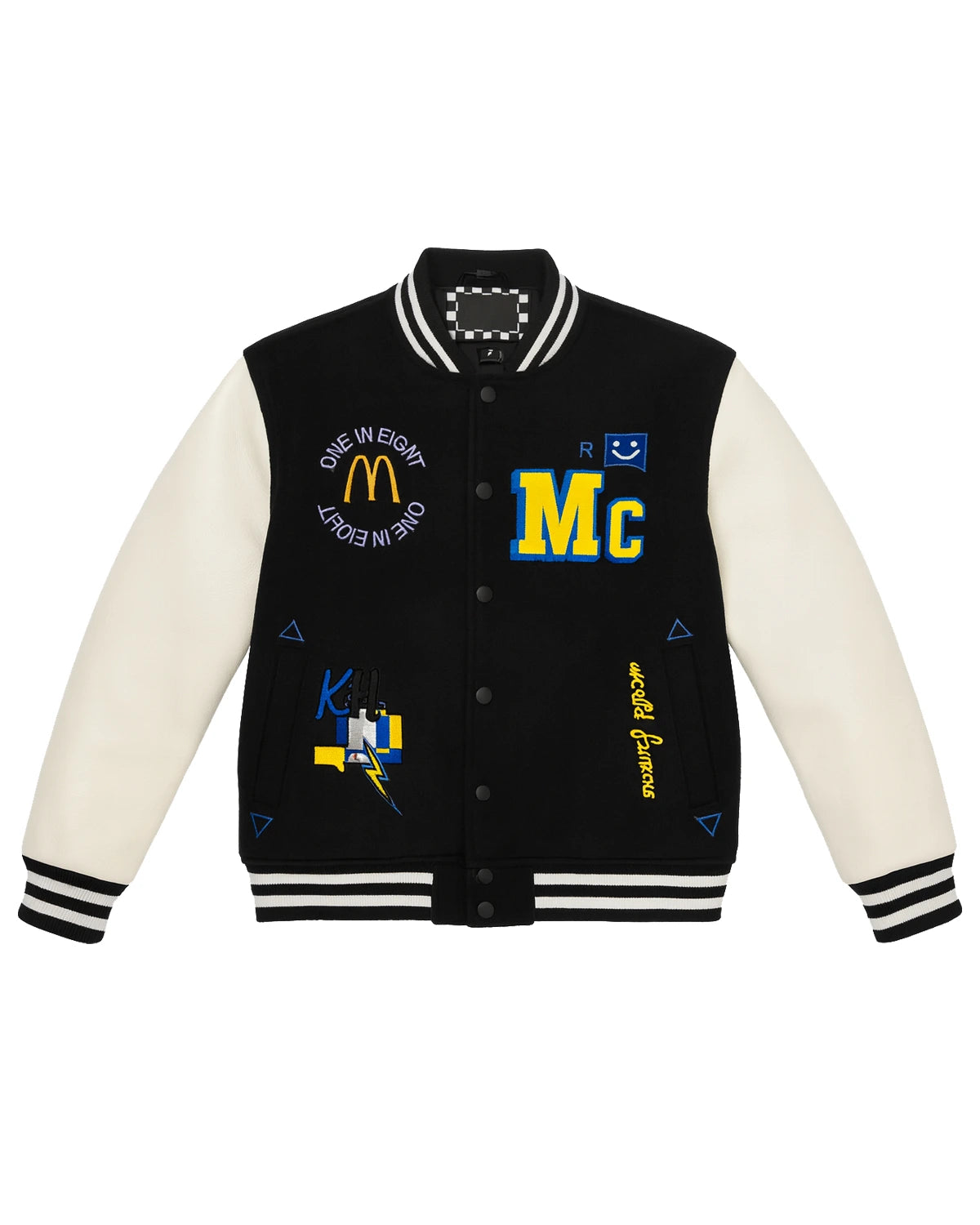 Kendall Hurns Varsity Mcdonald’s Jacket front black.webp