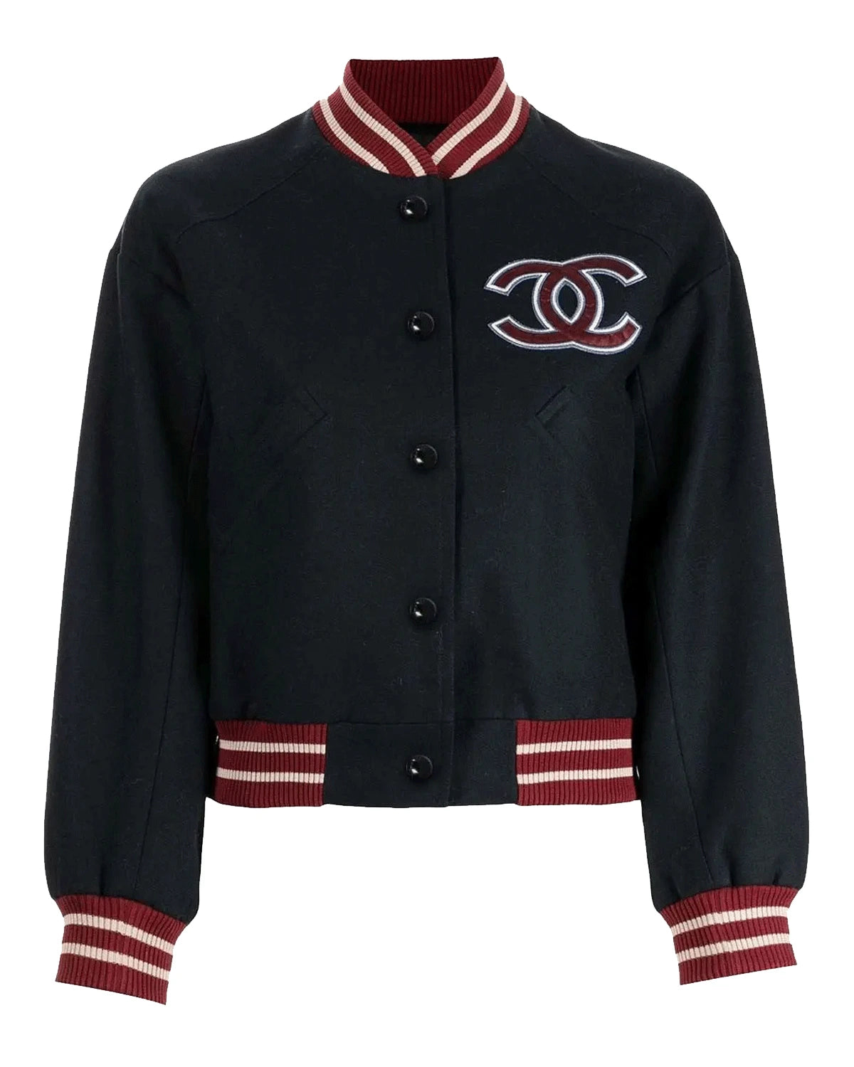 CC Chanel Patch Varsity Jacket - Main product image