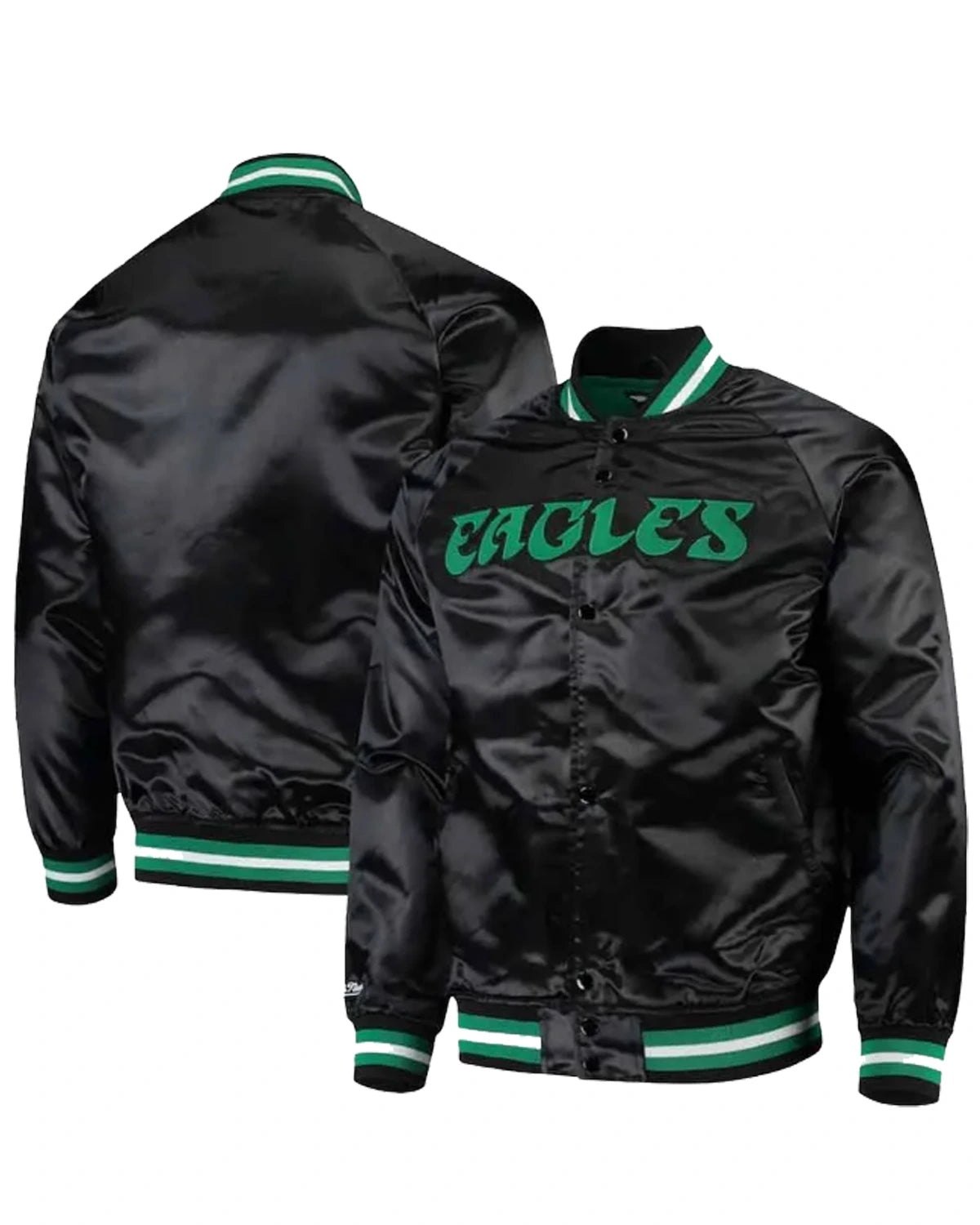 Philadelphia Eagles NFL Bomber Black/Green Jacket - Main product image