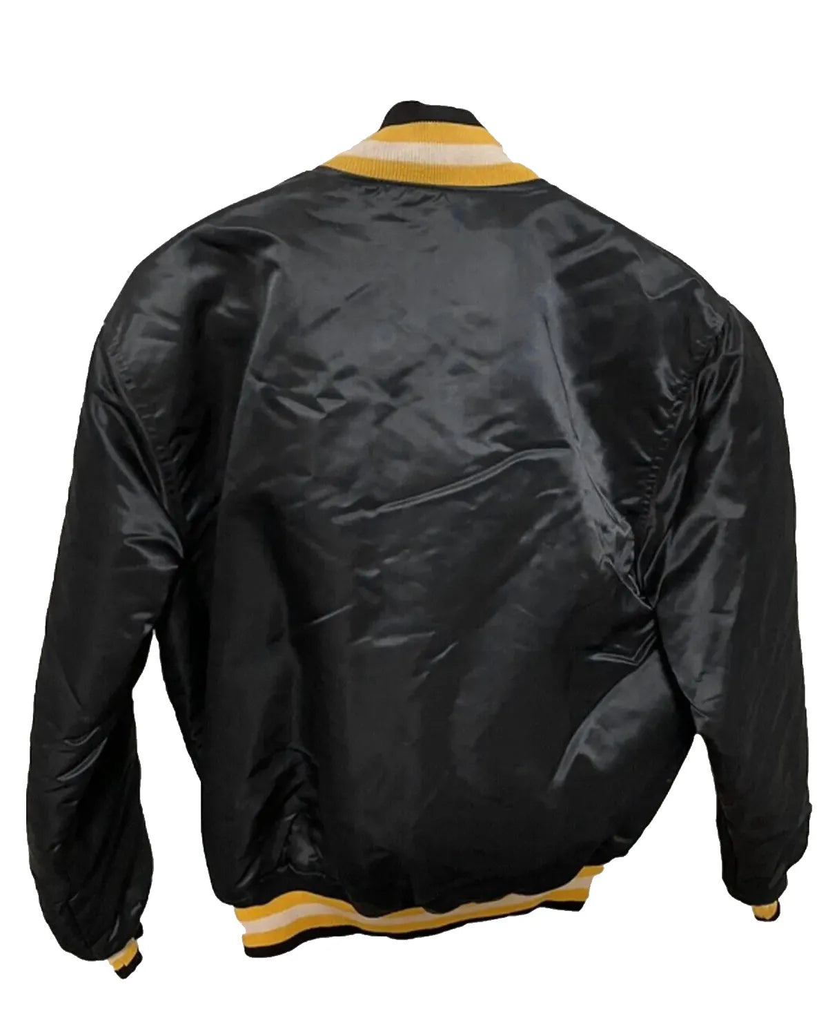 University of Notre Dame 90’s Blue/Black Satin Jacket - Main product image