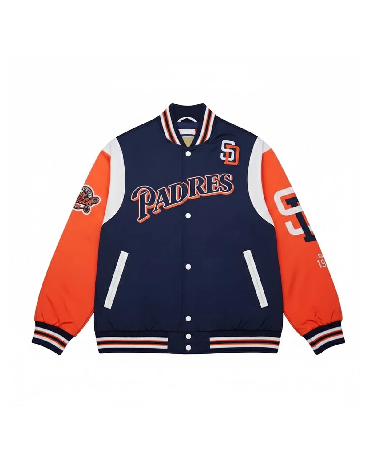 Mens San Diego Padres Cooperstown Team Origins Satin Jacket