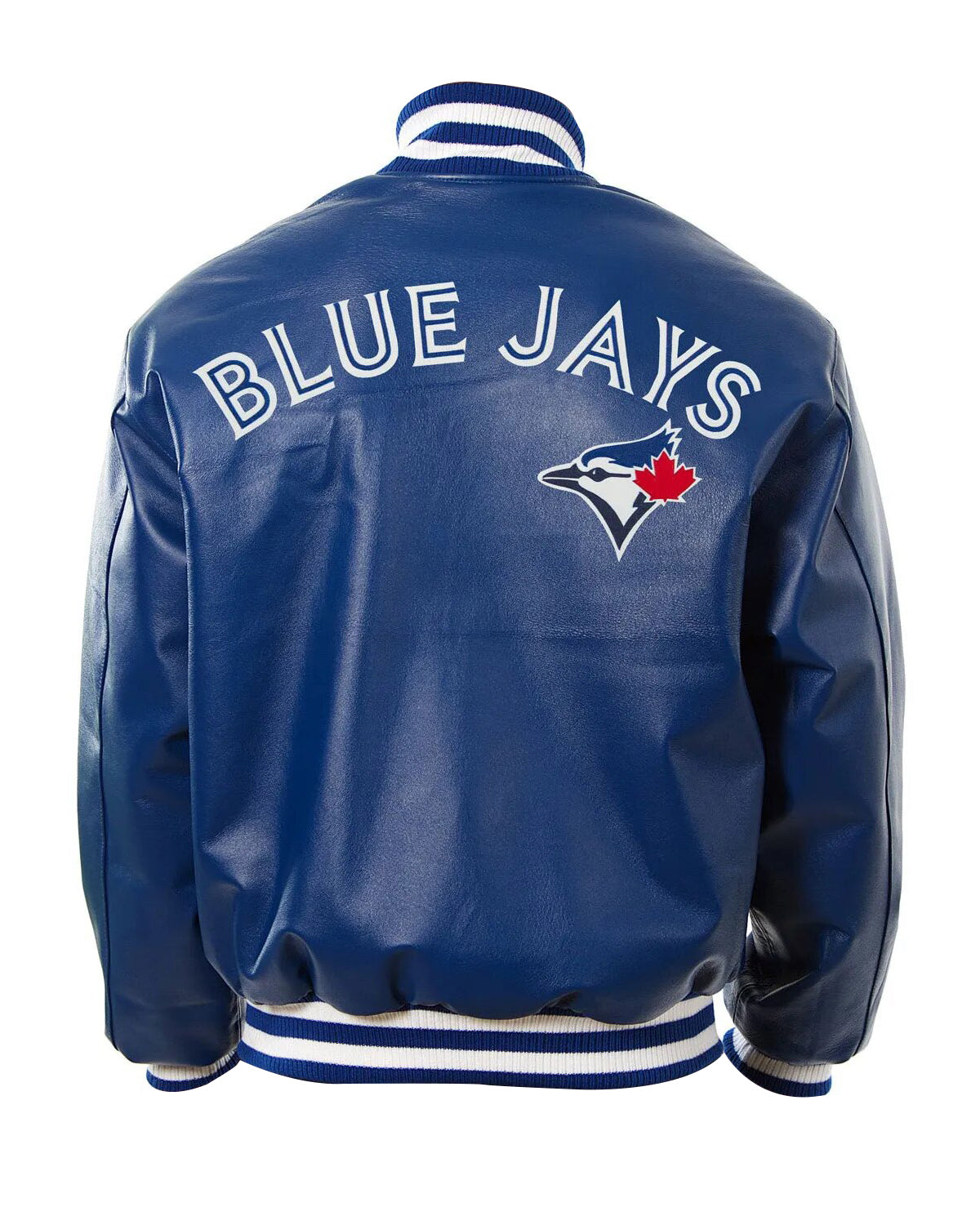 Toronto Blue Jays Bomber Royal Blue Leather Jacket - Main product image