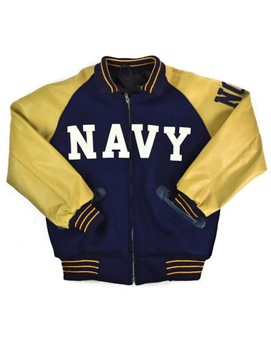 1943 Navy Blue Varsity Jacket - Main product image