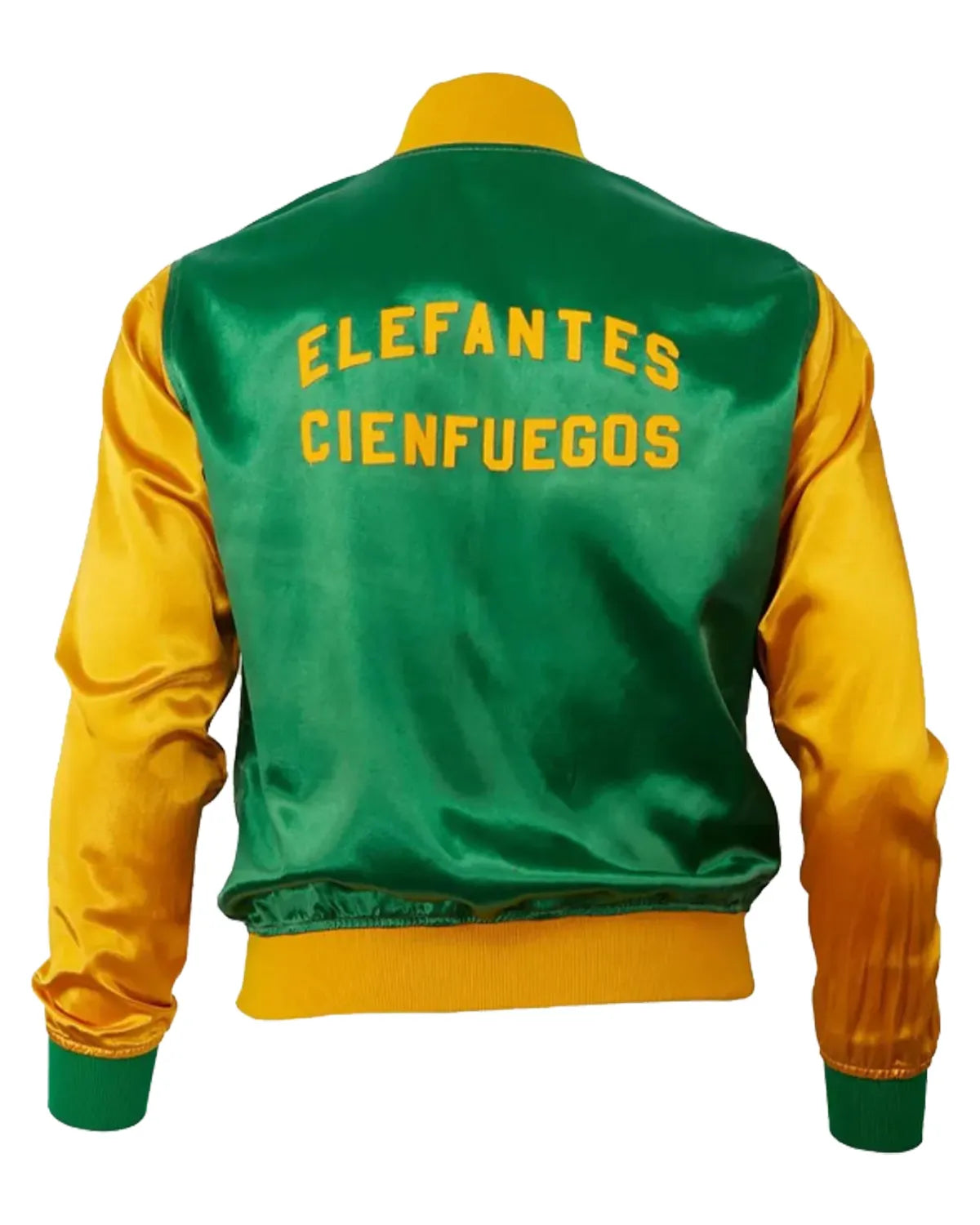 Cienfuegos Elefantes Yellow and Green Satin Jacket - Main product image