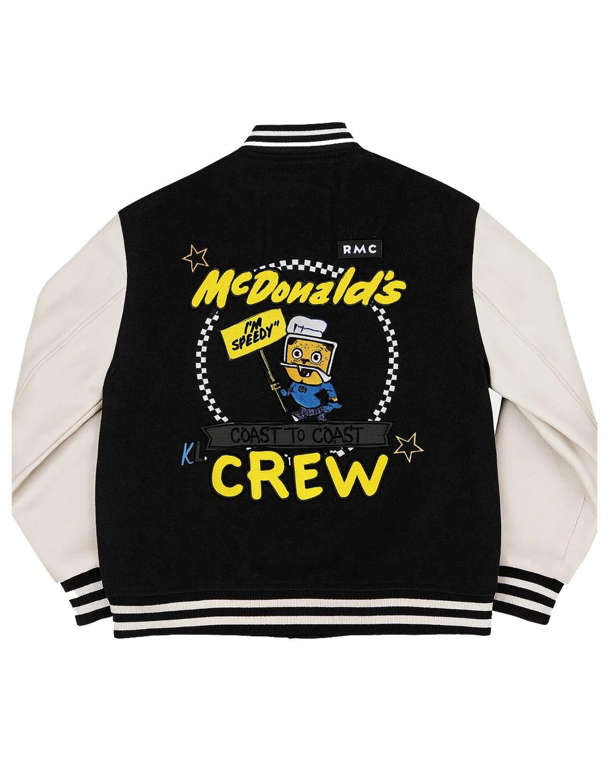 Kendall Hurns Varsity Mcdonald’s Jacket back black.webp