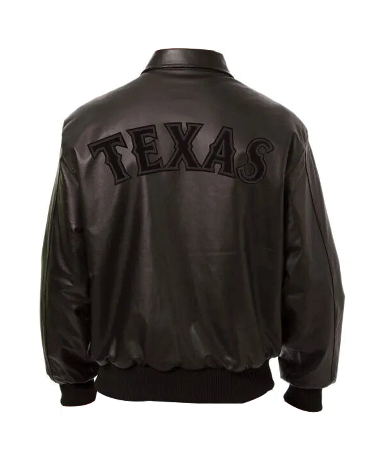 Texas Rangers Bomber Black Leather Jacket