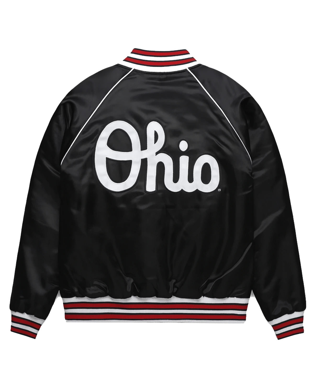Ohio Script Blackout Gameday Satin Black Jacket - Main product image