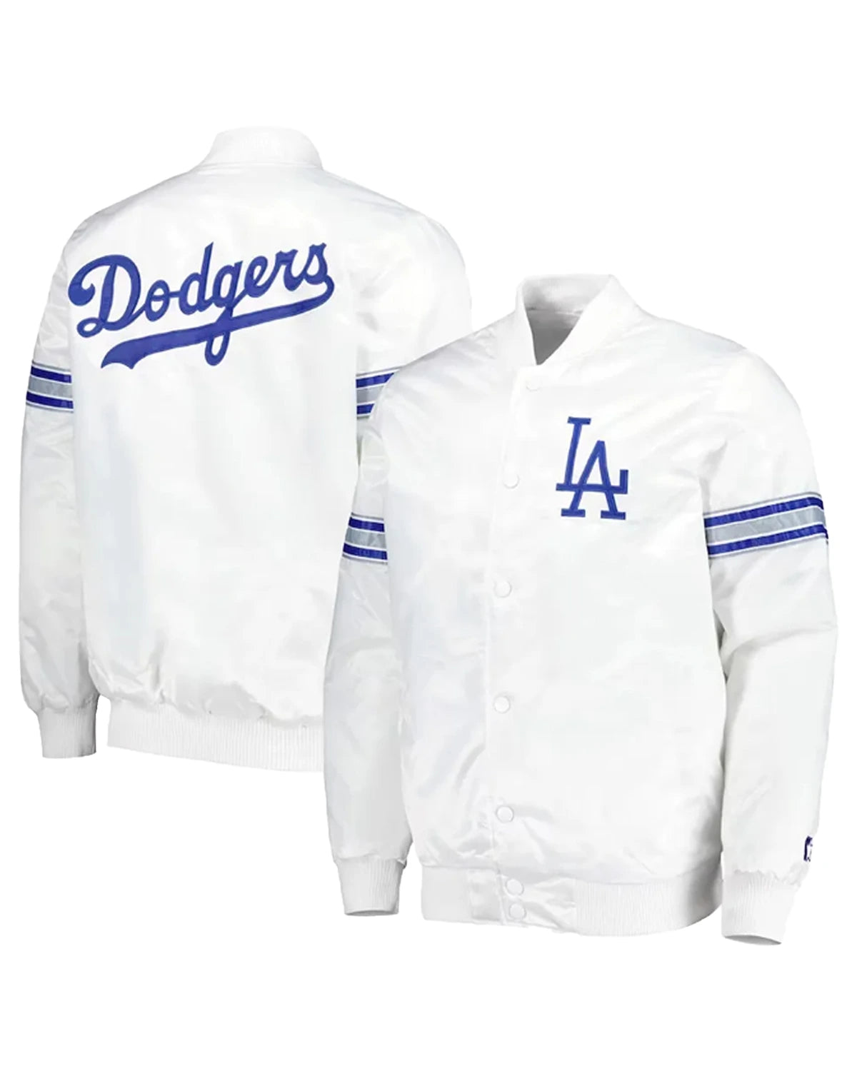 LA Dodgers White Power Forward Satin Jacket - Main product image