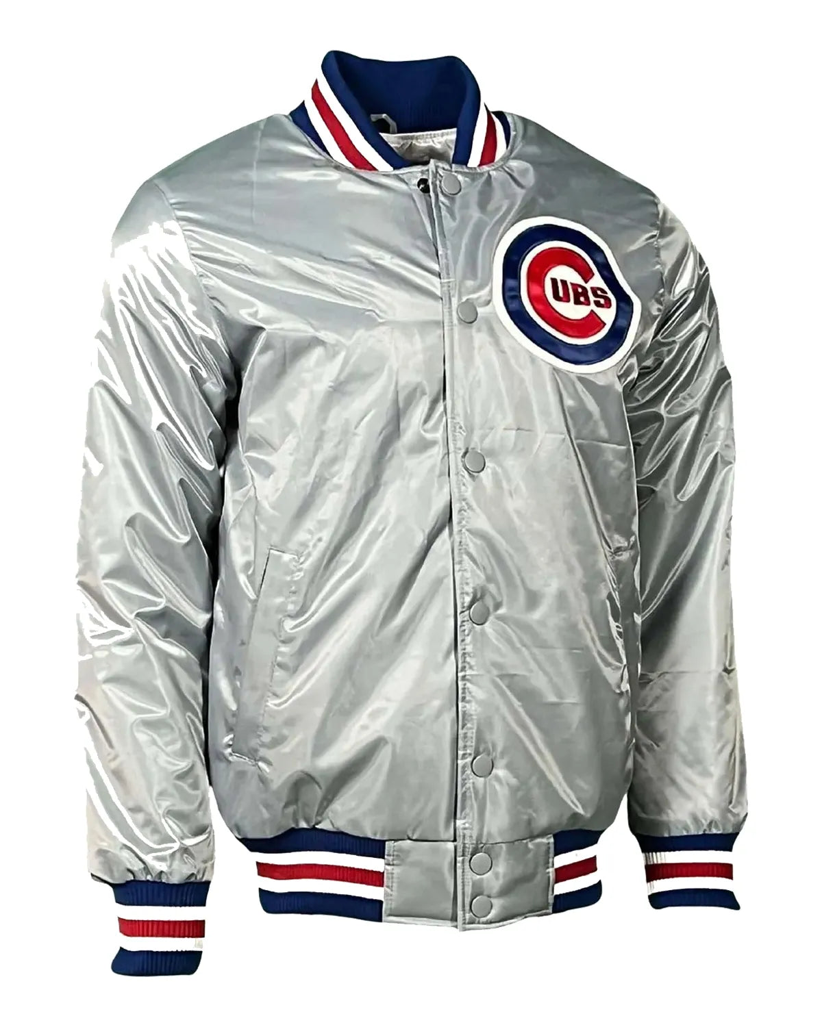 Chicago Cubs Varsity Satin Baseball Jacket - Main product image