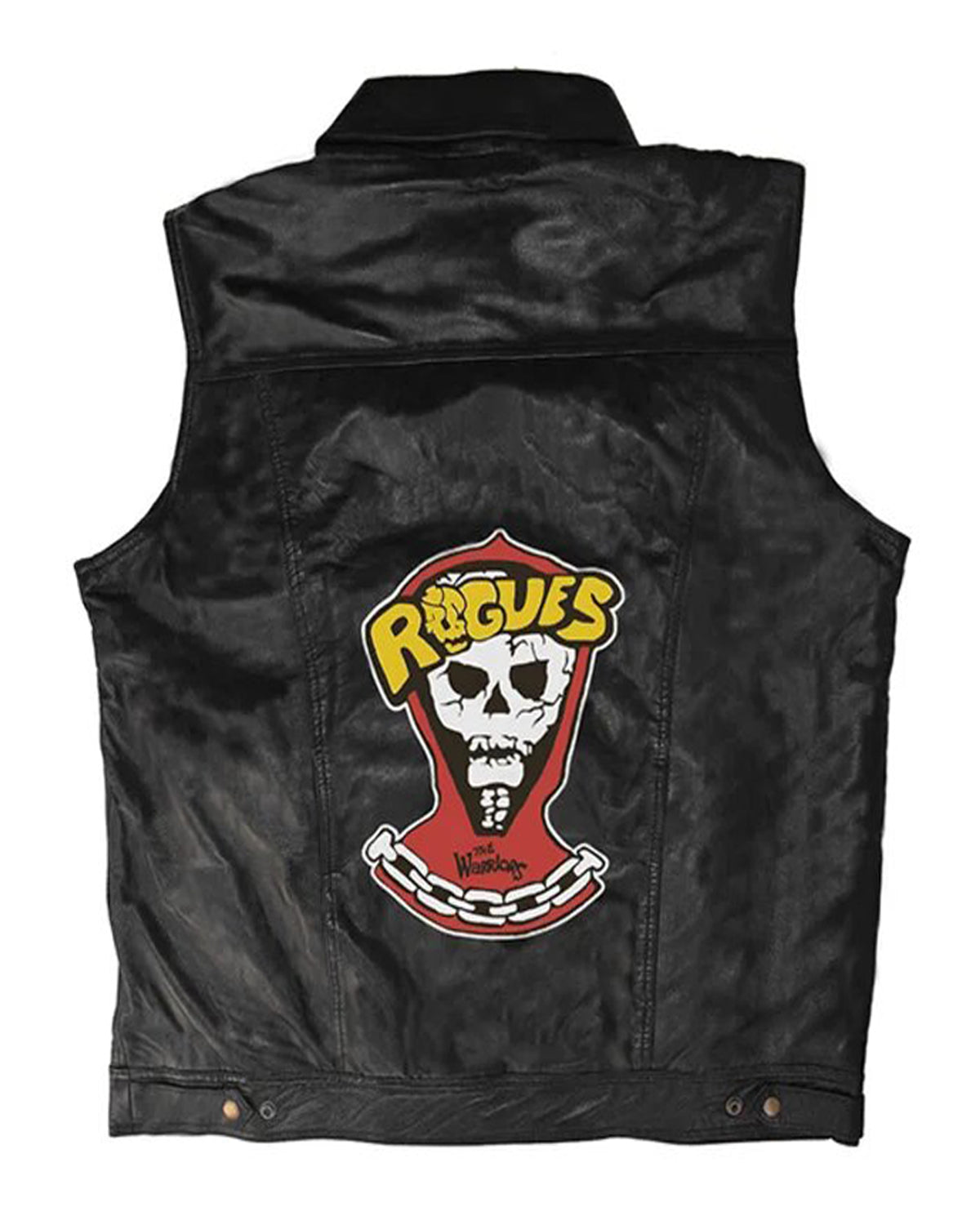 The Warriors Skull Rogues Leather Vest - Main product image
