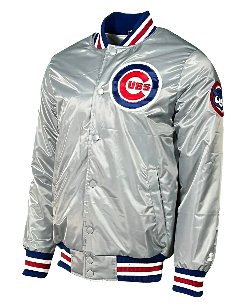 Chicago Cubs Vintage Bomber Satin Jacket | Elite Jacket