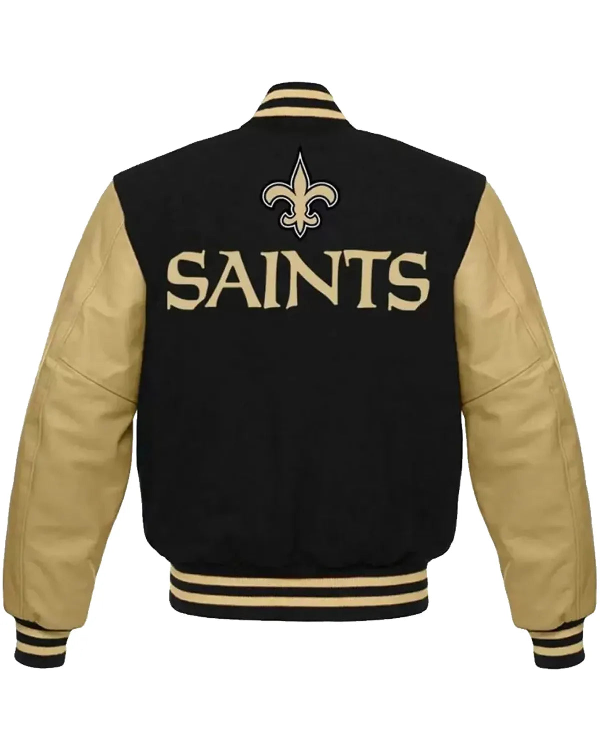 Varsity New Orleans Saints Black/Gold Jacket - Main product image