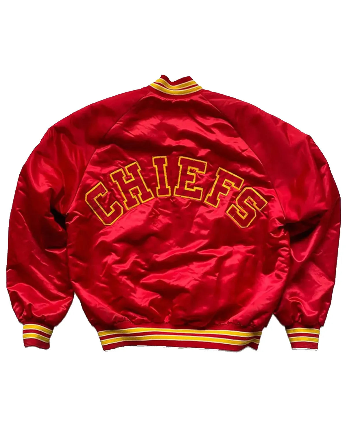 80s Kansas City Chiefs Satin Jacket - Main product image
