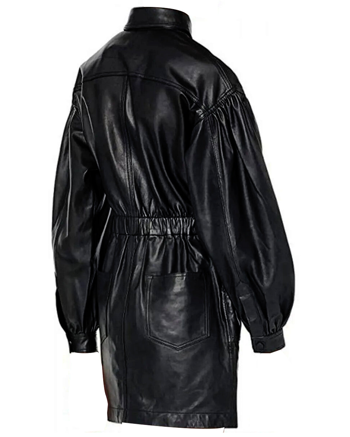 Tom Swift Ashleigh Murray Long Leather Jacket - Main product image