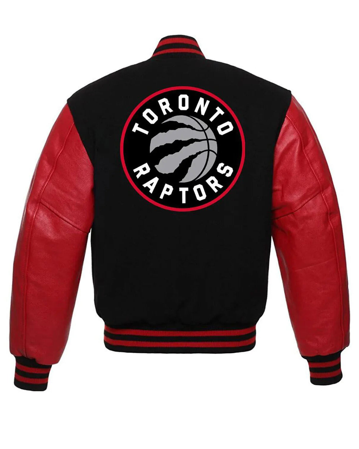 Toronto Raptors NBA Red and Black Letterman Jacket - Main product image