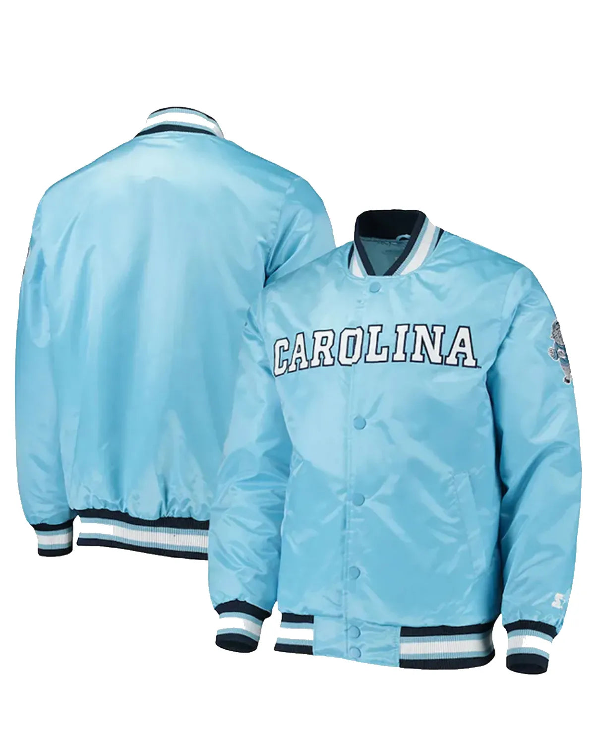 North Carolina Tar Heels Satin Blue Jacket - Main product image