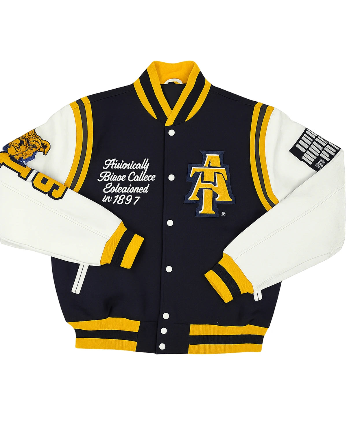 North Carolina A&T State University Aggie Pride Varsity Blue Jacket - Main product image
