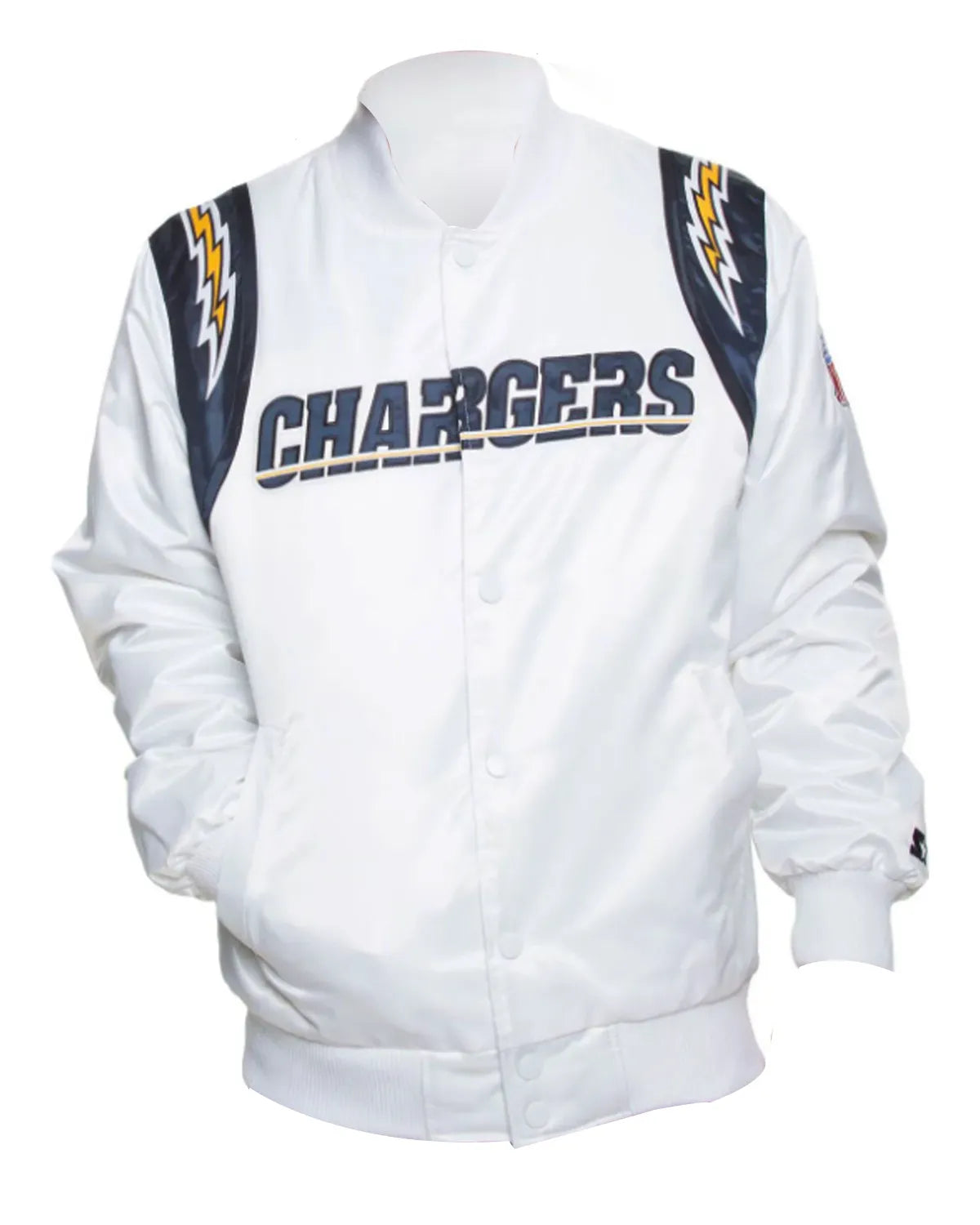 LA Chargers Bomber Satin Jacket - Main product image