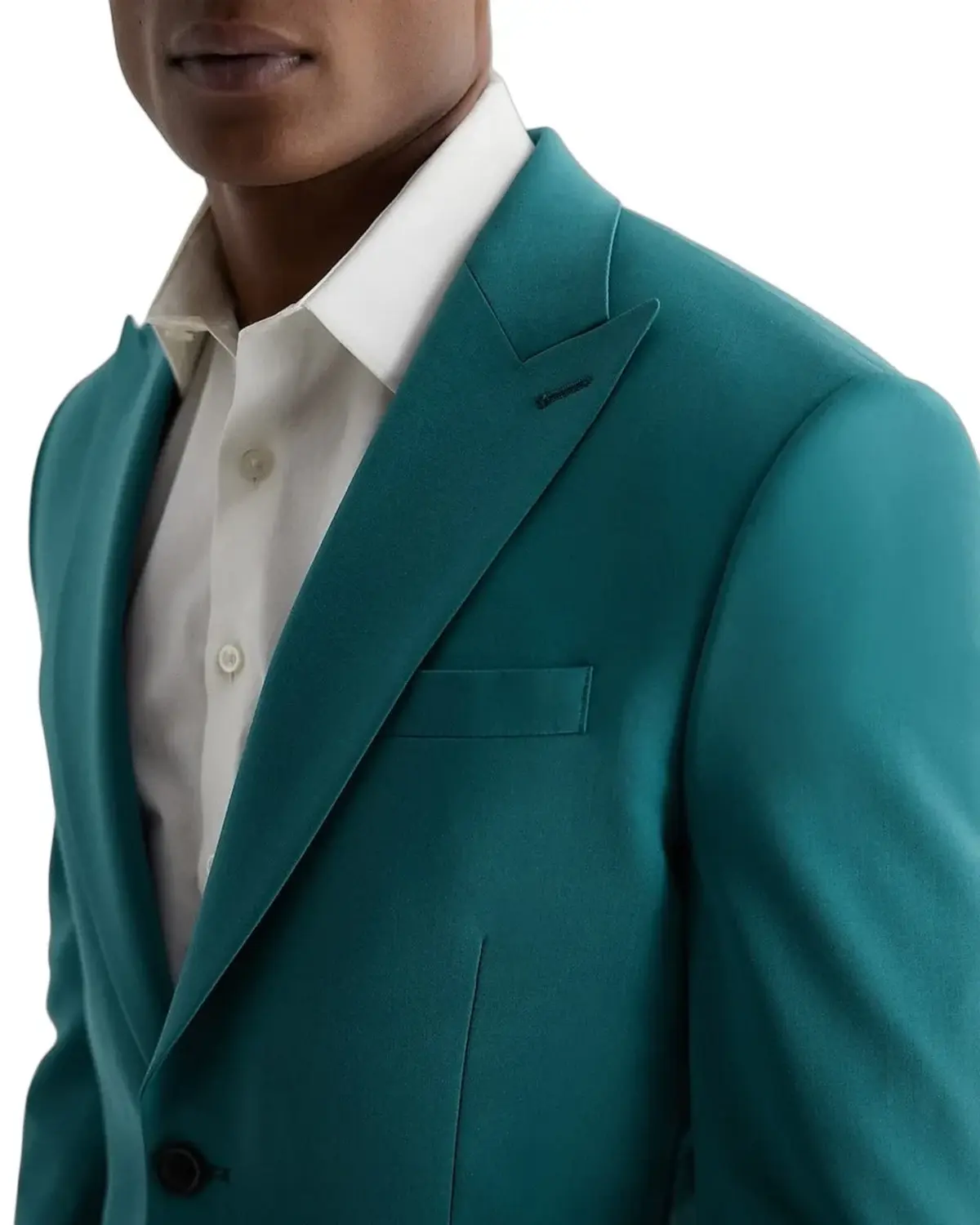 Mens Classy Teal Color Tuxedo Suit | Premium Collection