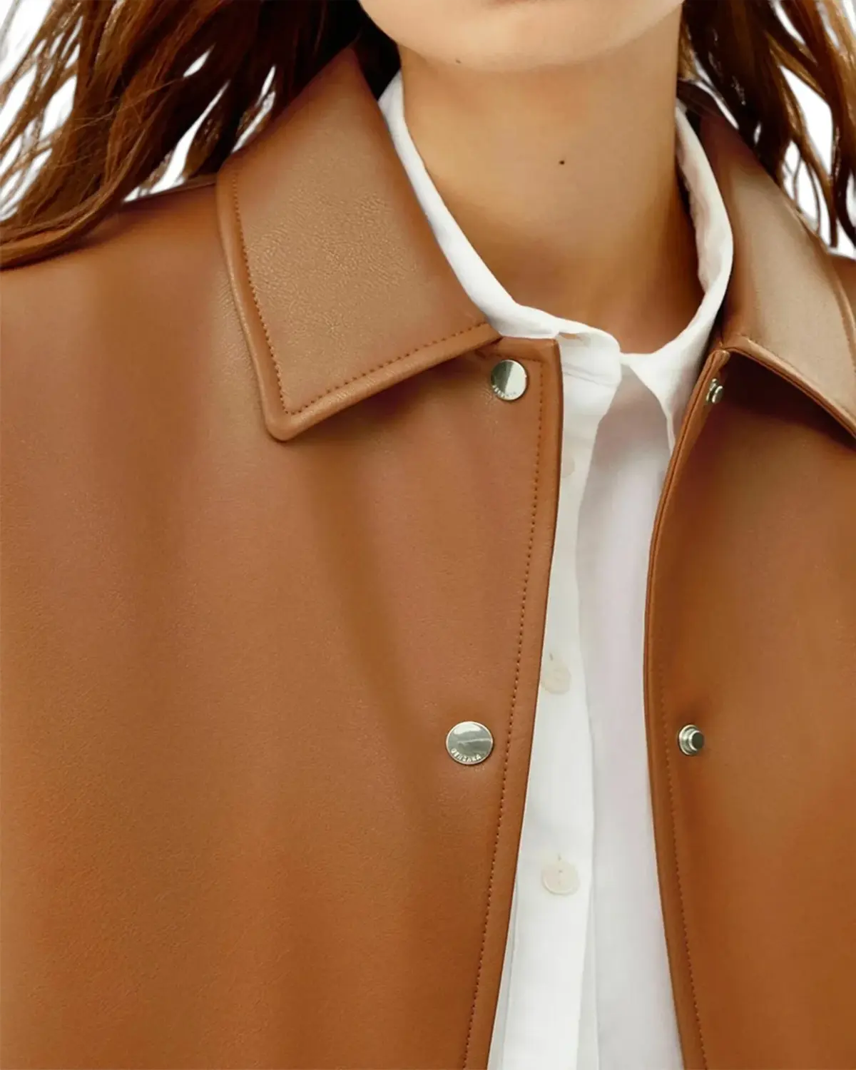 Womens Chocolate Brown Varsity Leather Jacket | Elite Jacket