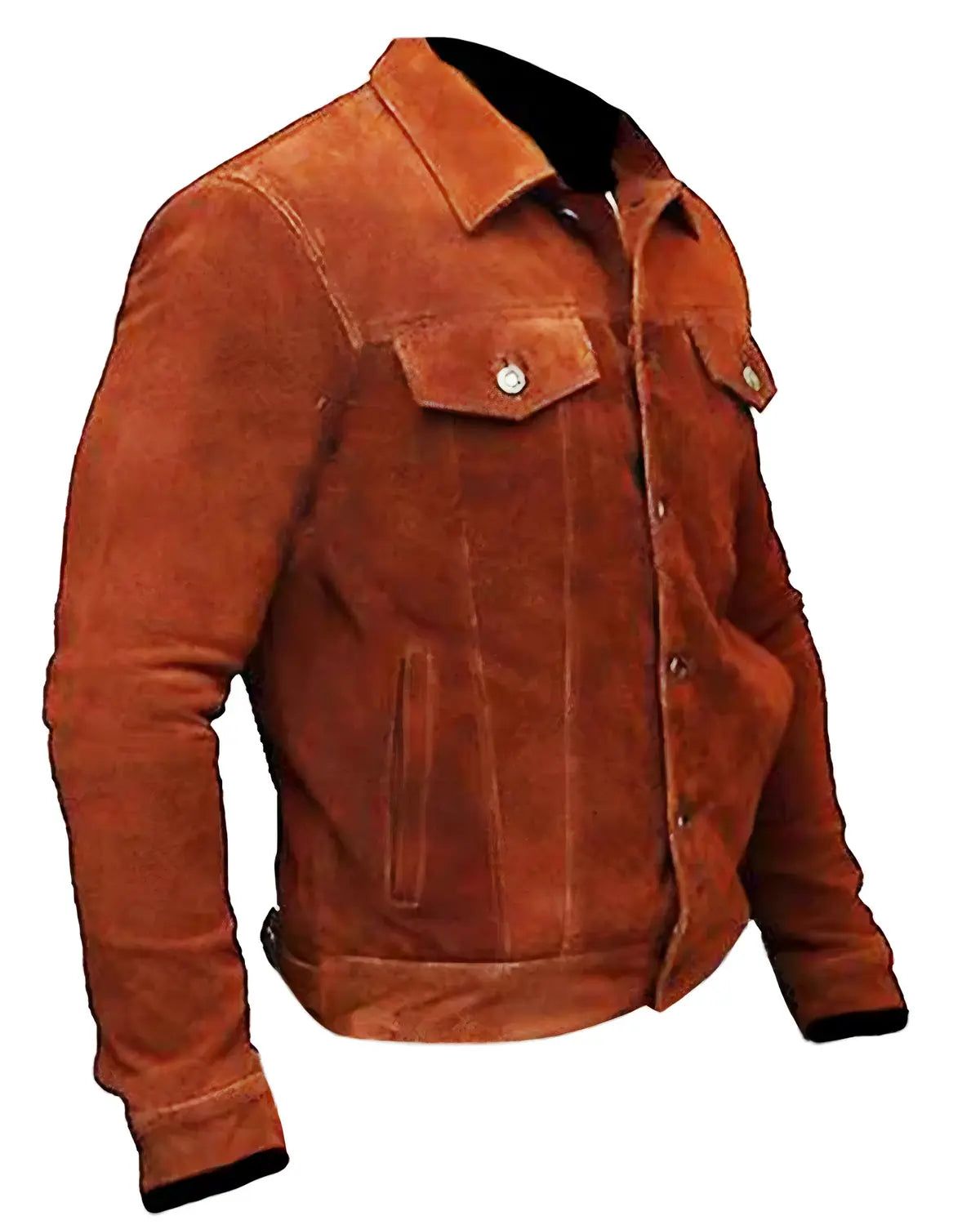 Mens Hugh Jackman Logan Suede Leather Jacket | Elite Jacket