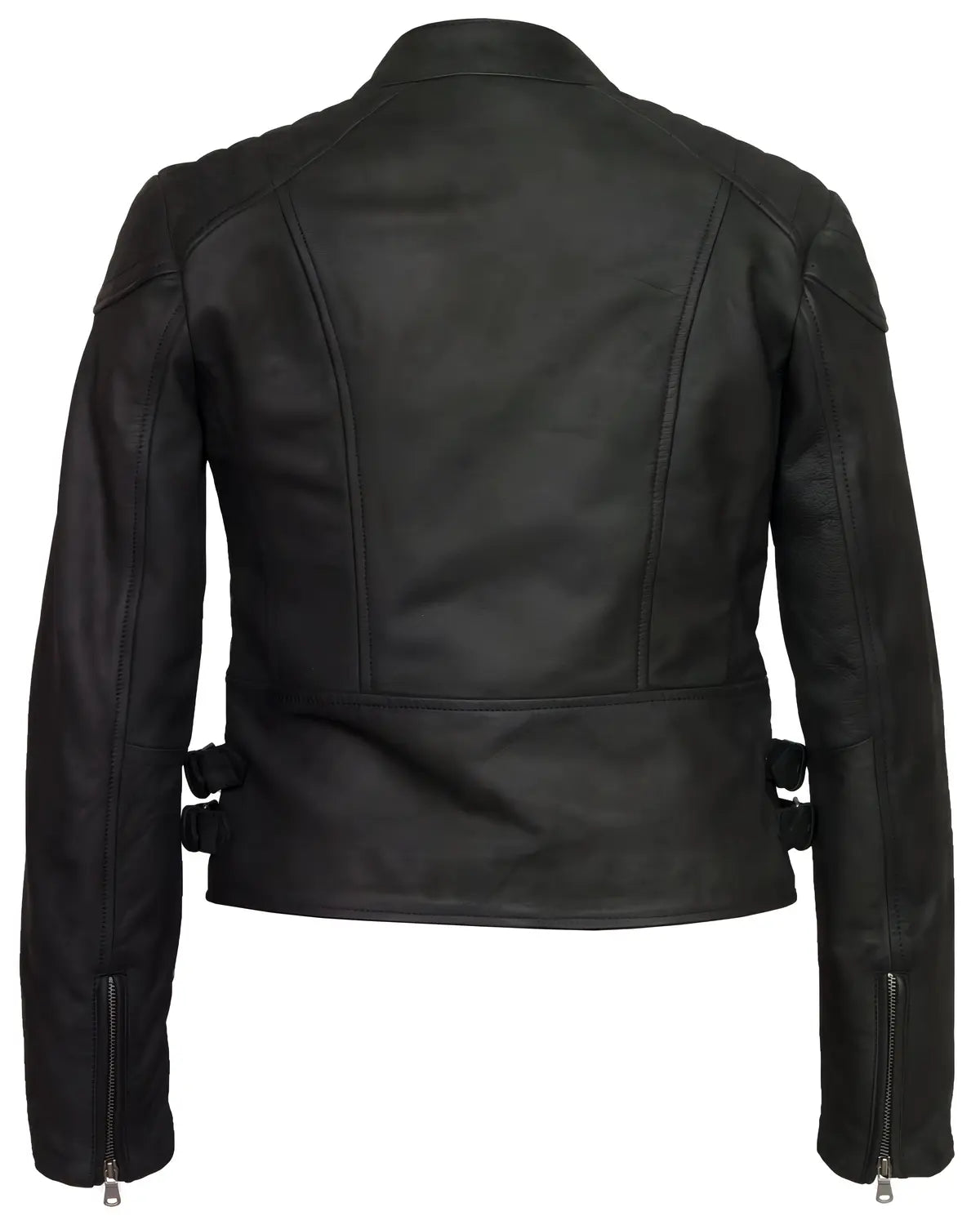 Womens Black Leather Stylish Biker Jacket | Elite Jacket