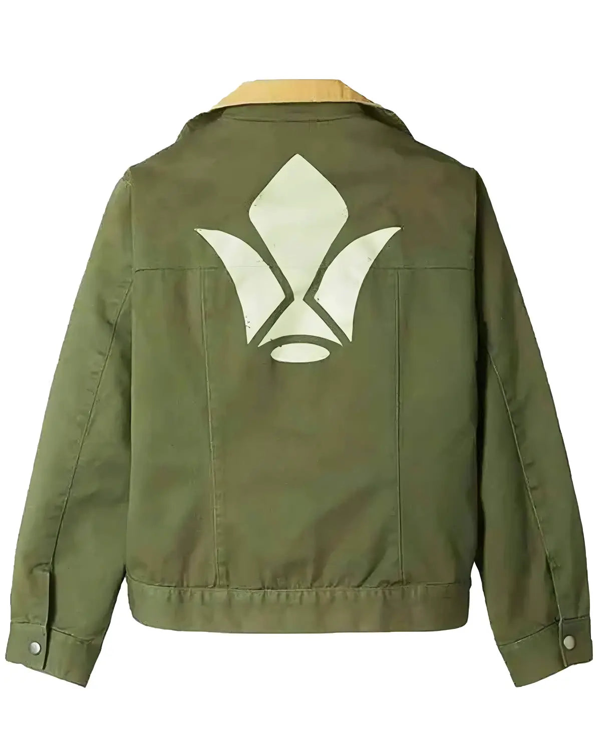 Mens Green Orga Itsuka Tekkadan Leather Jacket | Elite Jacket