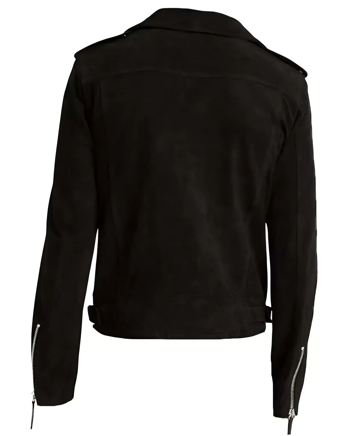 Mens Black Suede Motorcycle Jacket | Elite Jacket