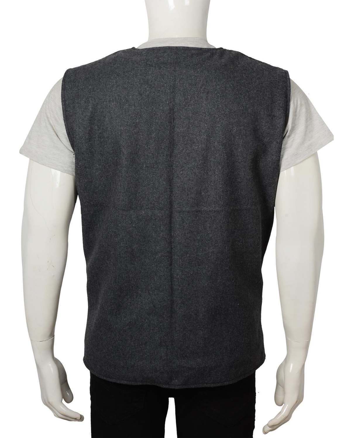 Elite Yellowstone Grey Wool Vest
