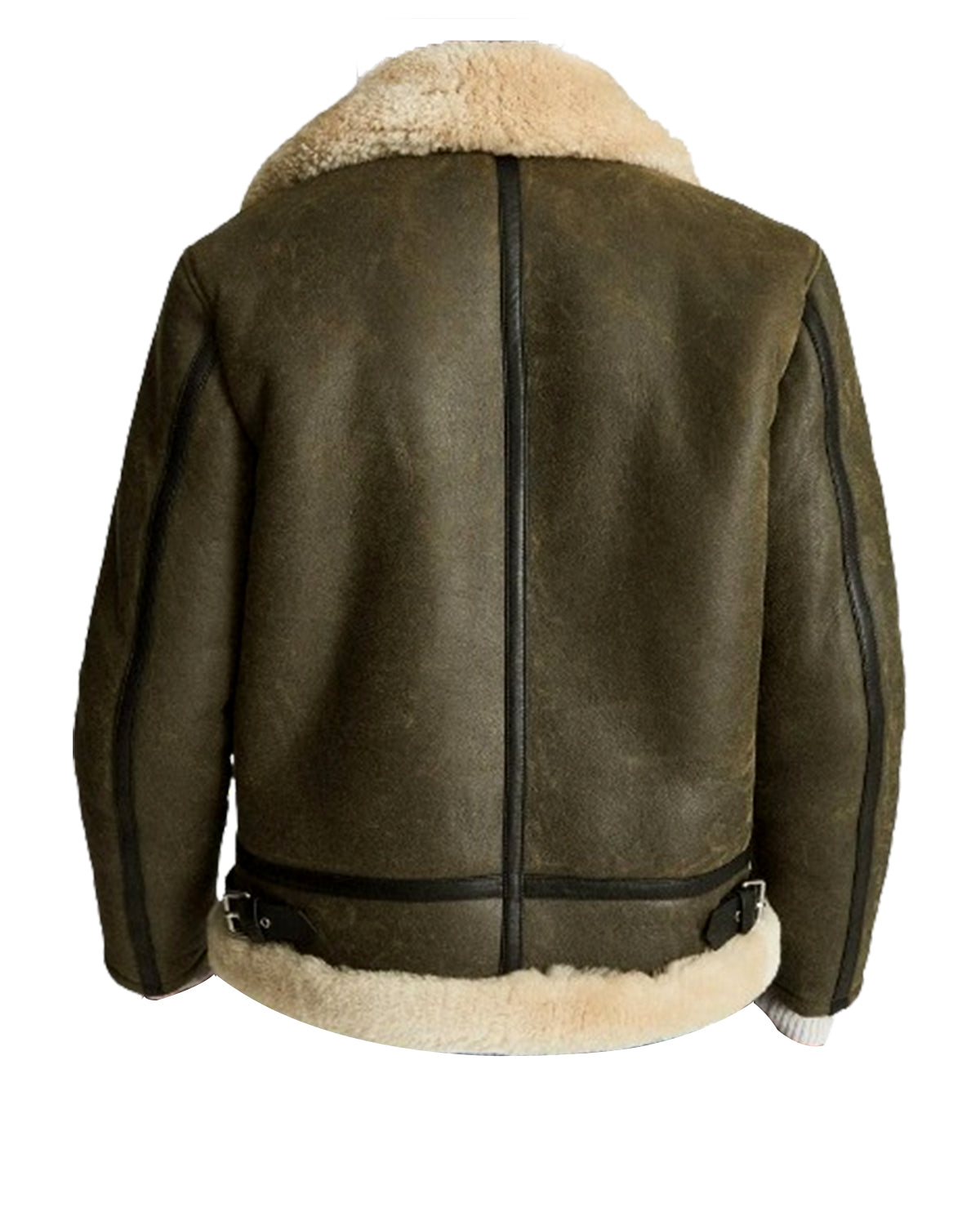 Mens A21 Hardy Aviator Flight Shearling Bomber Jacket