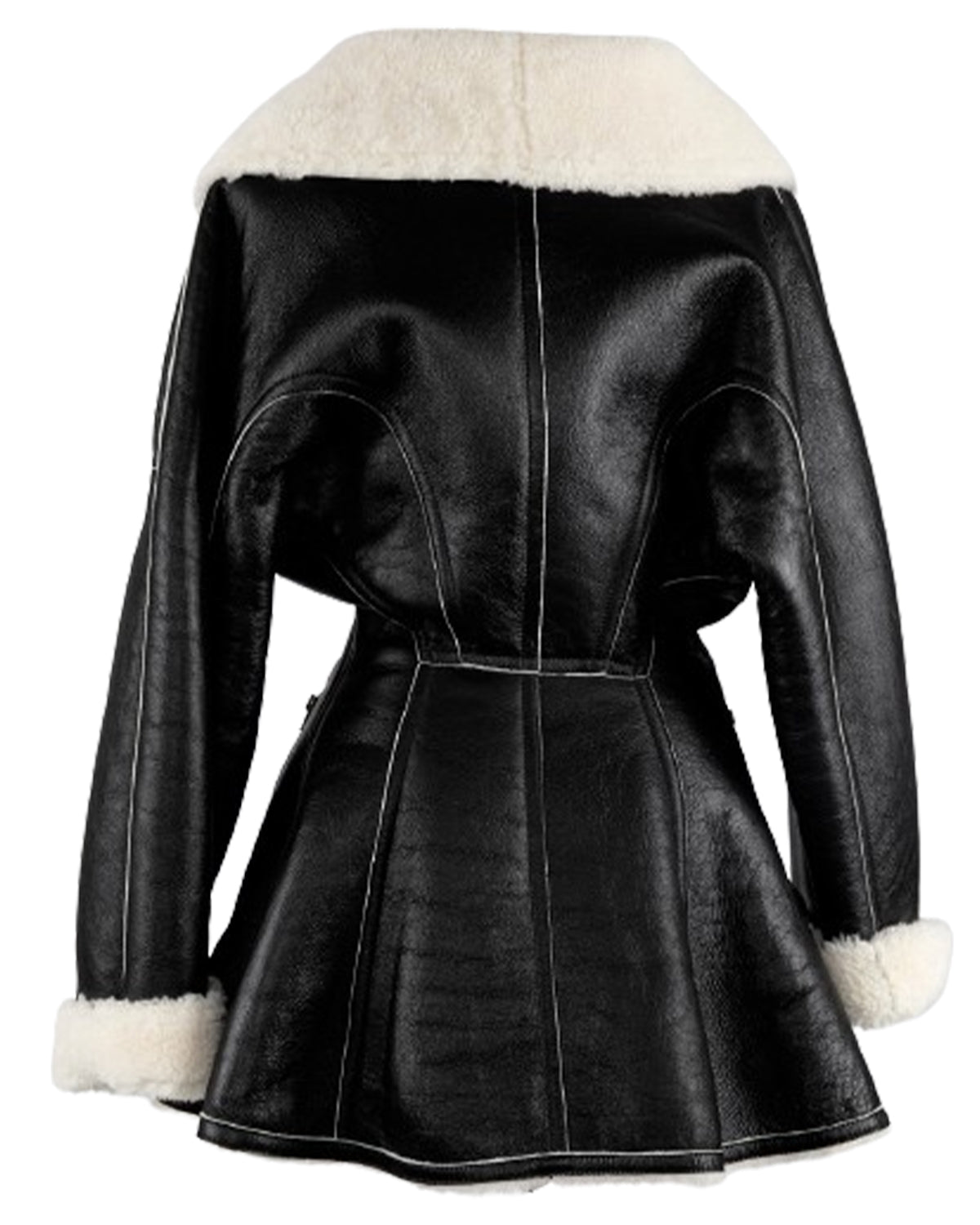 Real Housewives Of Beverly Hills TV Show Sanela Leather Coat