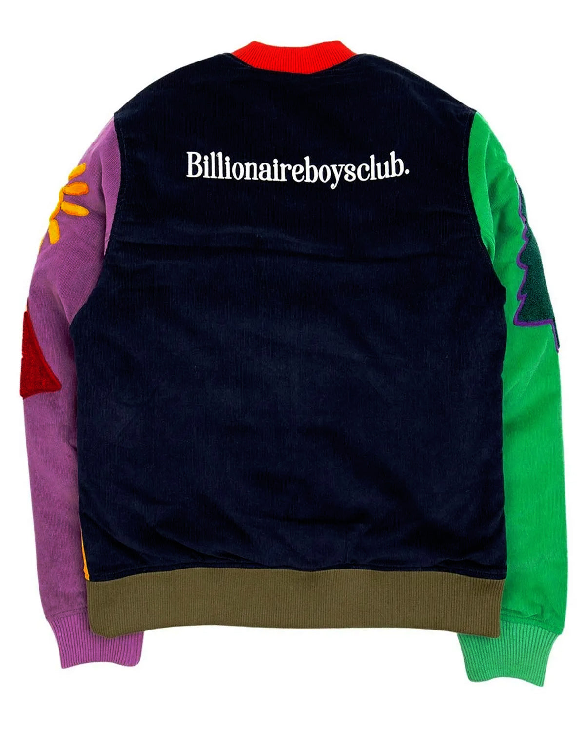 Morning Dew Billionaire Boys Club BBC Leather Varsity Jacket