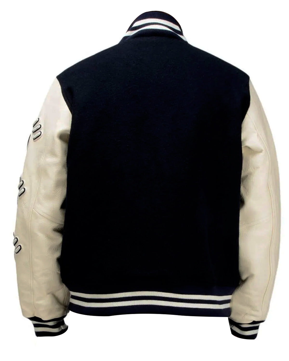 Human Race Black And White Letterman Varsity Jacket