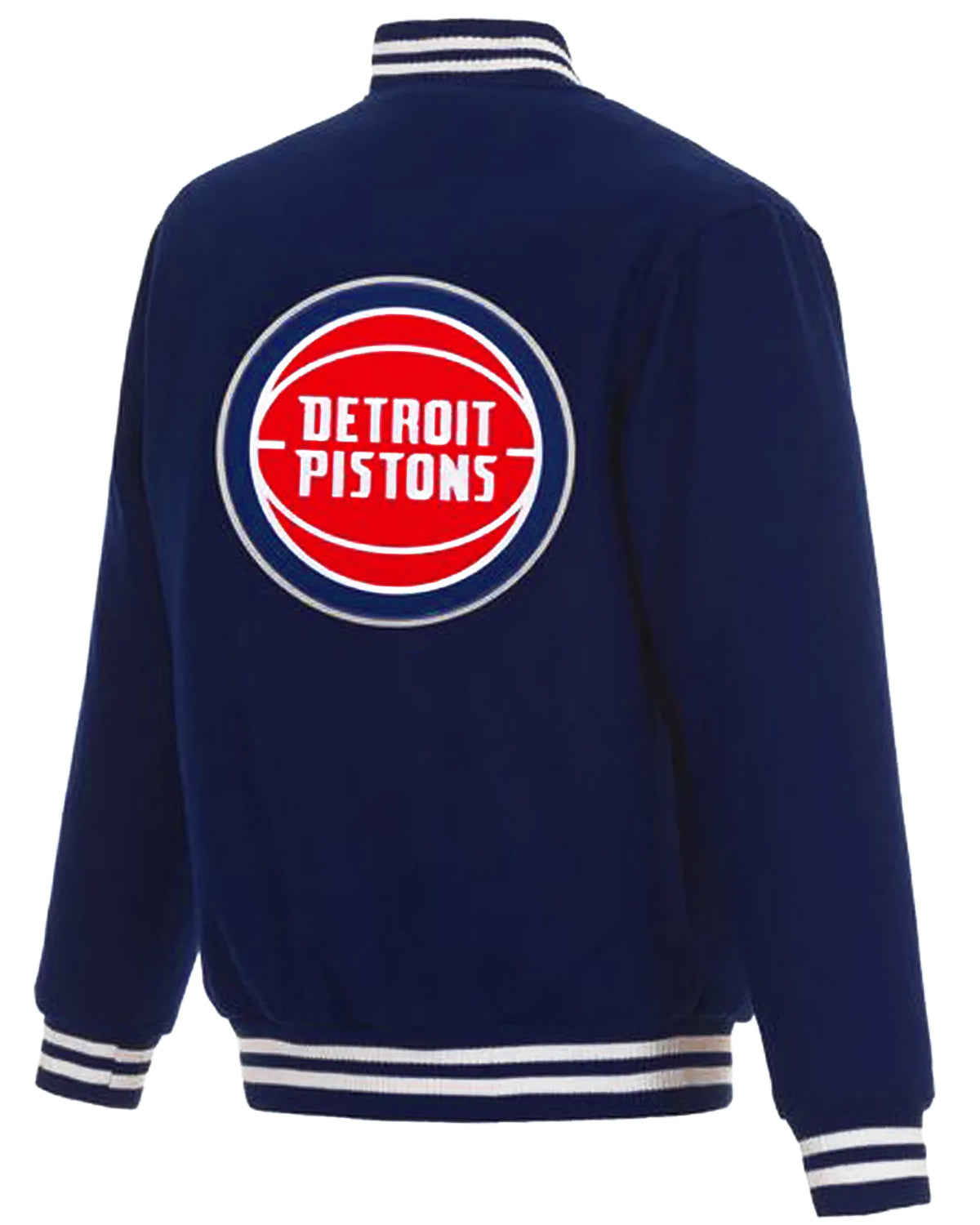 Detroit Pistons Royal Blue Wool Varsity Jacket