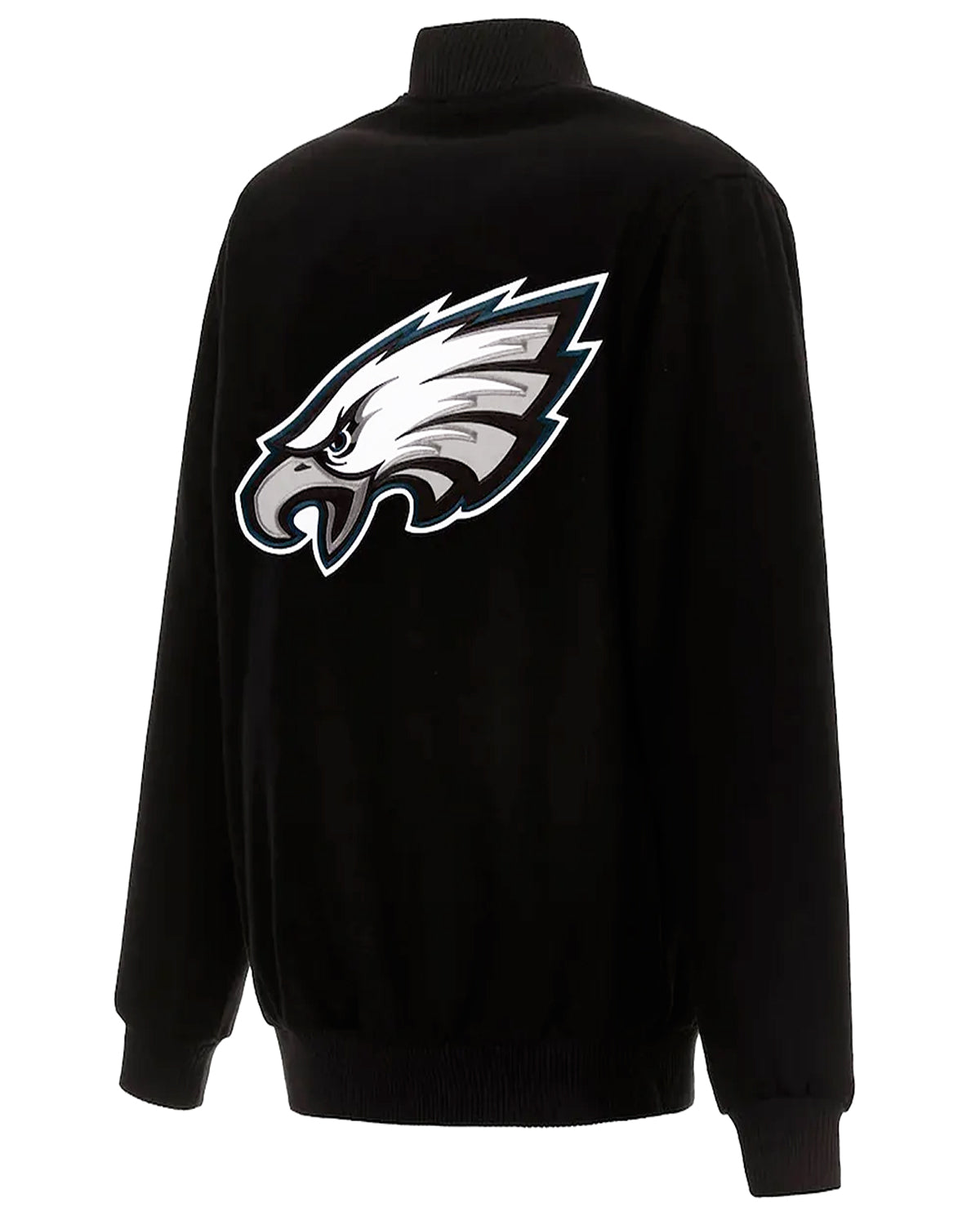 Football Team Philadelphia Eagles Black Wool Bomber Jacket