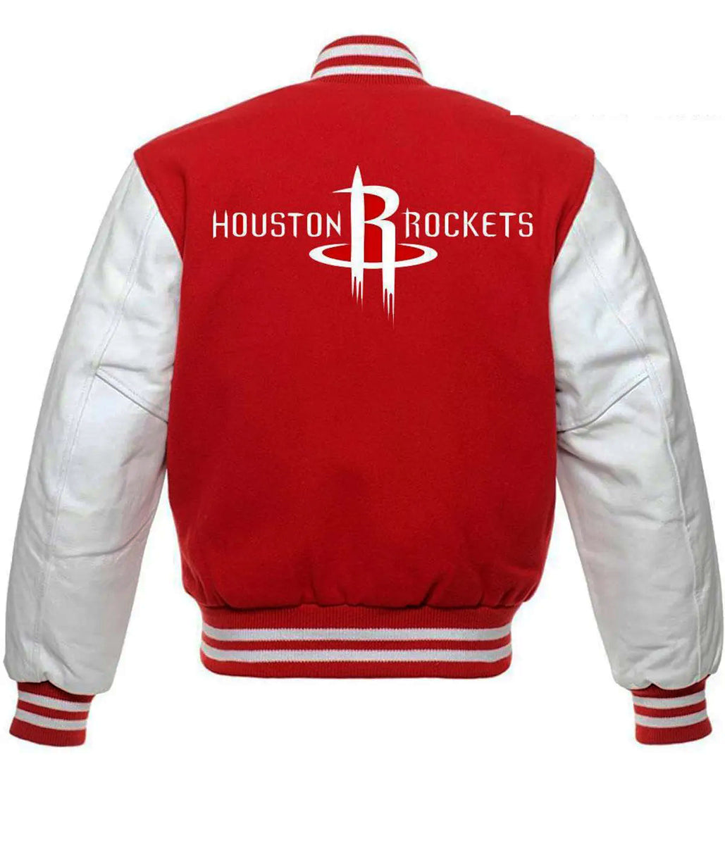 Basketball Team Houston Rockets Varsity Letterman Jacket – Elite Jacket