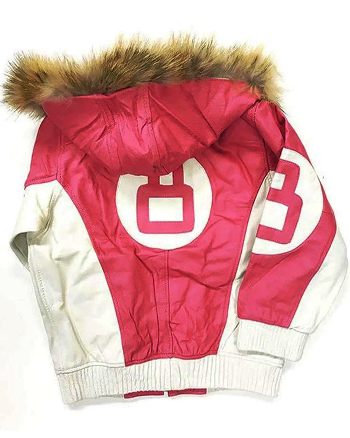 8 Ball Pool Pink And White Parka Hooded Jacket