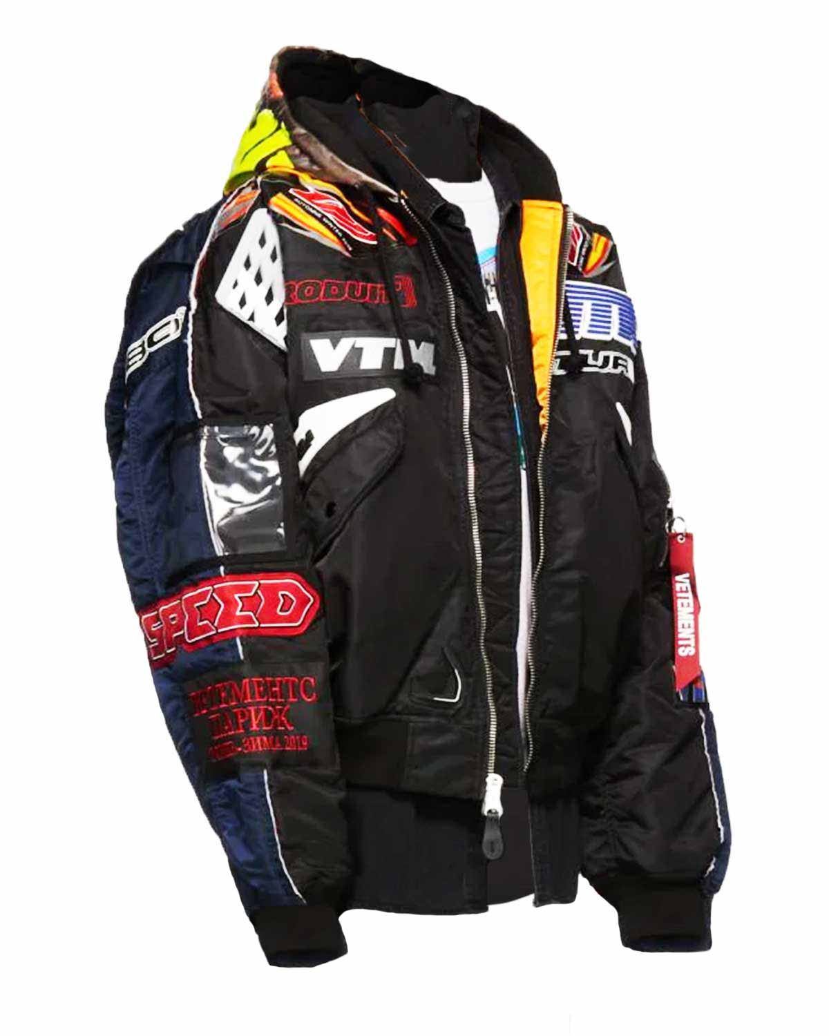 Vtm Racing Jacket Vetements X Alpha Industries Hooded Racing Jacket – Elite Jacket