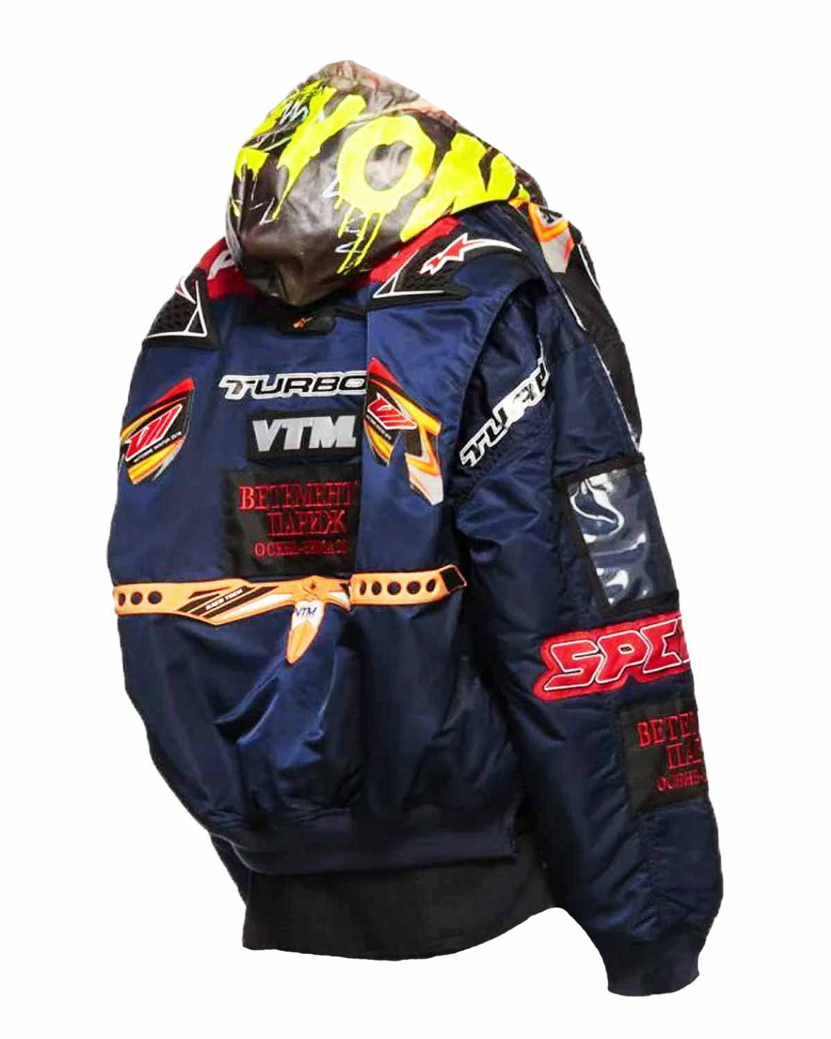 Mens Vetements X Alpha Industries Racing Jacket | Elite Jacket