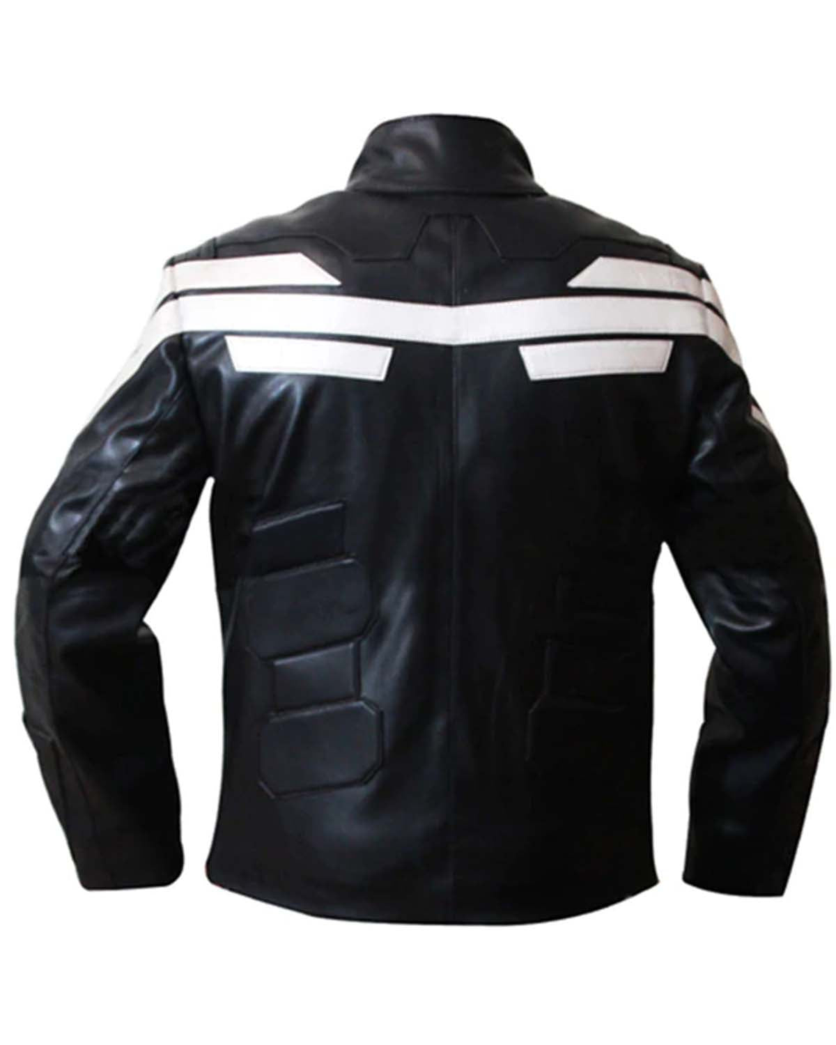 Captain America Winters Leather Black Suit Jacket