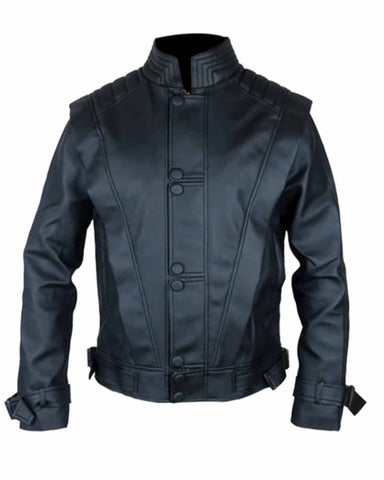 Elite Micheal Jackson Black Thriller Costume Mens Leather Jacket