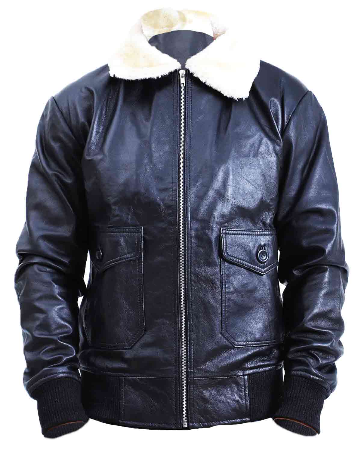 Elite Men's Flight Aviator Bomber Leather Jacket