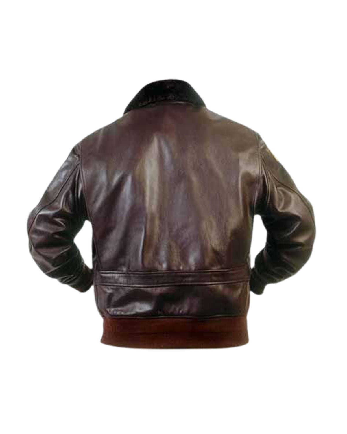 Mens G1 US Naval Aviator Brown Leather Jacket