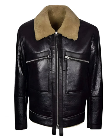 Letter To You Bruce Springsteen Black Shearling Jacket