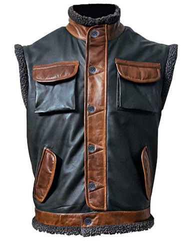 Mens Jumanji The Next Level Dwayne Johnson Leather Vest 